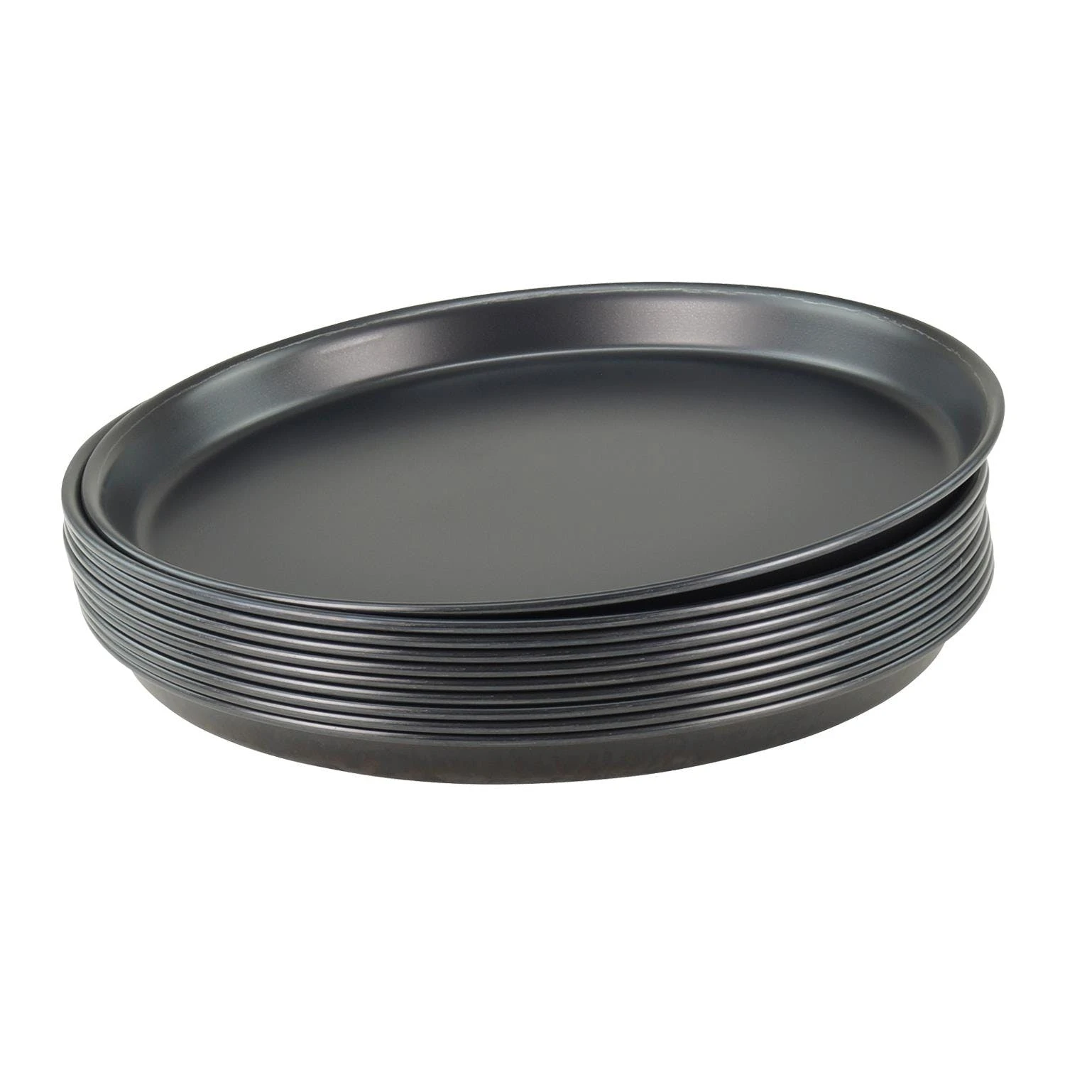 Gvk-eco 10 Stück Pizzablech Rund Aus Blaublech Ø 36cm Schwere Profiqualität 7 Gvk-eco 10 Stück Pizzablech Rund Aus Blaublech Ø 36cm Schwere Profiqualität – Bild 5