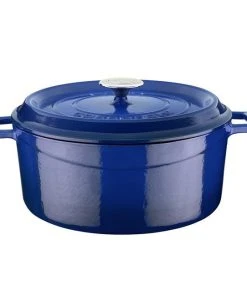 Null Gusseisentopf Rund In Blau 6,7L Von CHEFGASTRO