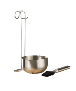 Null Edelstahl Marinadentopf Standtopf Topf Soßentopf Marinieren Mit Silikonpinsel