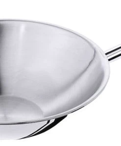 Contacto Wok Edelstahl Mehrschichtig, Flacher Boden