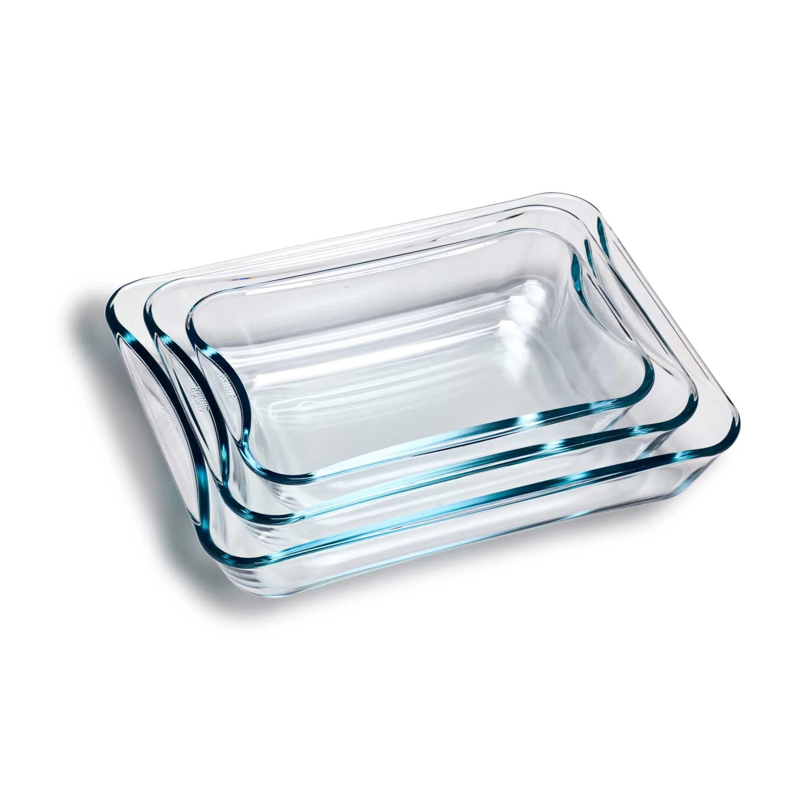 Null 3tlg. Kochschüsselset Glas Auflaufform 1,7L Rund Mit Deckel + Glas-Bräter 2.4L – Bild 5