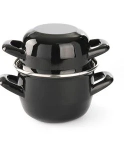 Hendi Topf, Emailliert - Mit Deckel Ø 125 Mm