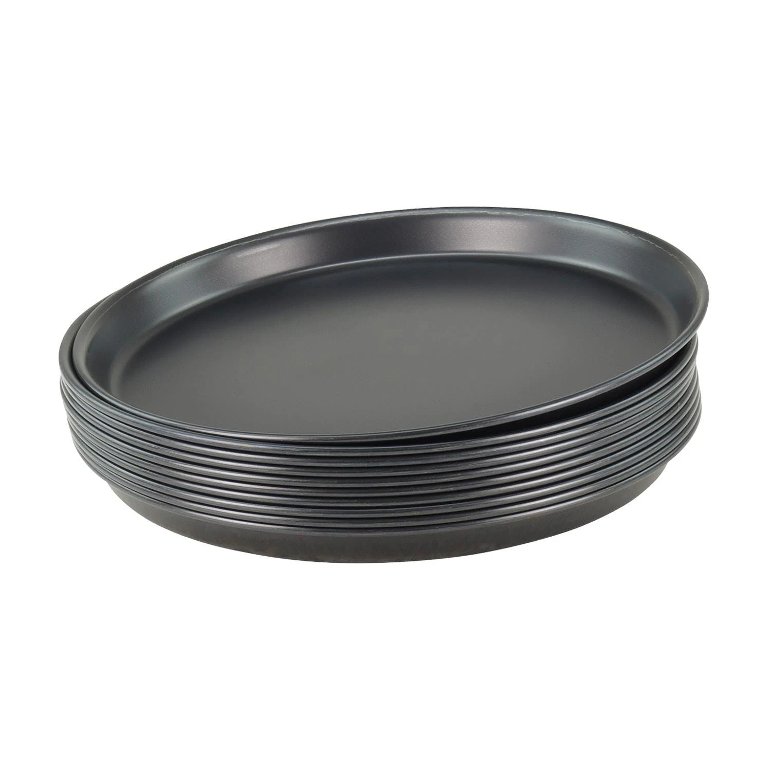 Gvk-eco 10 Stück Pizzablech Rund Aus Blaublech Ø 40cm Schwere Profiqualität – Bild 3