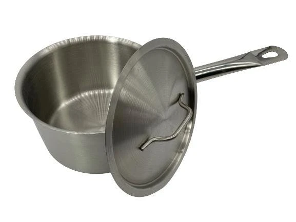 Null Saucentopf Sauteuse Schwenkpfanne Stielkasserolle Edelstahl Induktion Gas Ceran Ø 16cm GSP – Bild 6