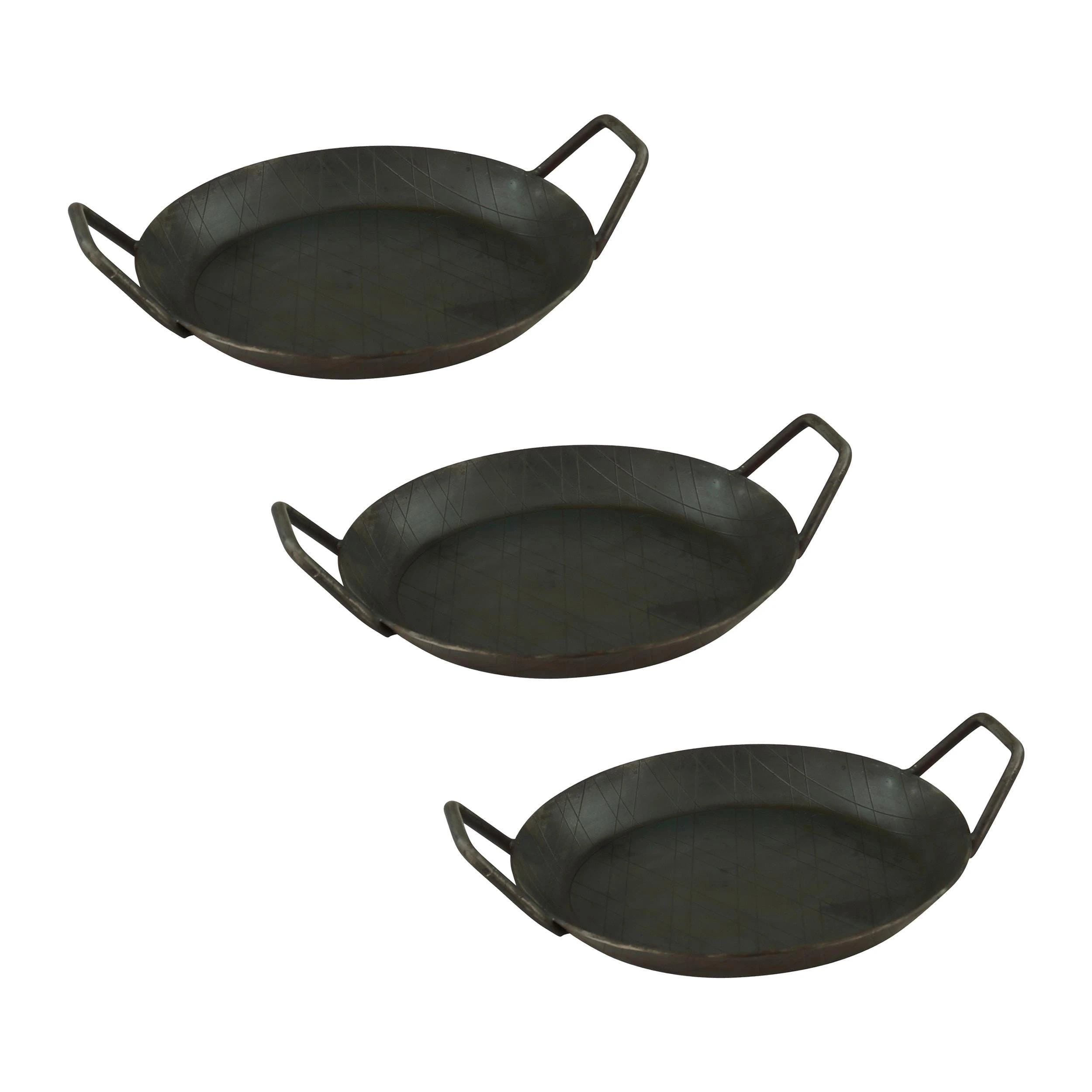 Gvk-eco 4 Stück Servierpfanne Aus Schmiedeeisen Mit Zwei Seitengriffen ø 20cm – Bild 4