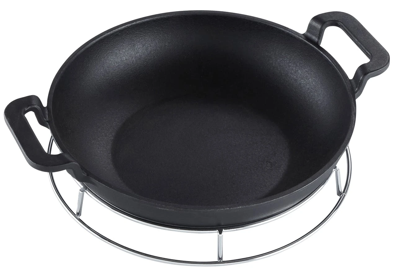 Klarstein Retinta Grill- Und Steakpfanne Rund Gusseisen Voreingebrannt Holzgriff Schwarz 8 Klarstein Retinta Grill- Und Steakpfanne Rund Gusseisen Voreingebrannt Holzgriff Schwarz – Bild 6