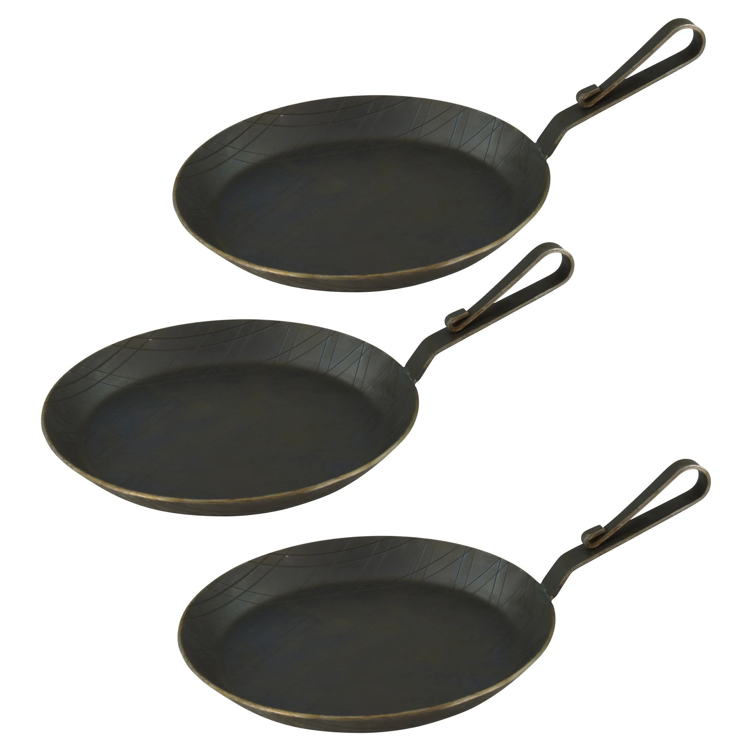 Gvk-eco Servierpfanne Aus Schmiedeeisen Mit Gebogenem Hakenstiel Ø 20 Cm 3 Stück – Bild 5