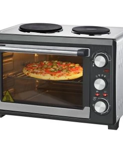 Syntrox-germany 26 Liter Backofen Kleinküche Mit 2 Kochplatten