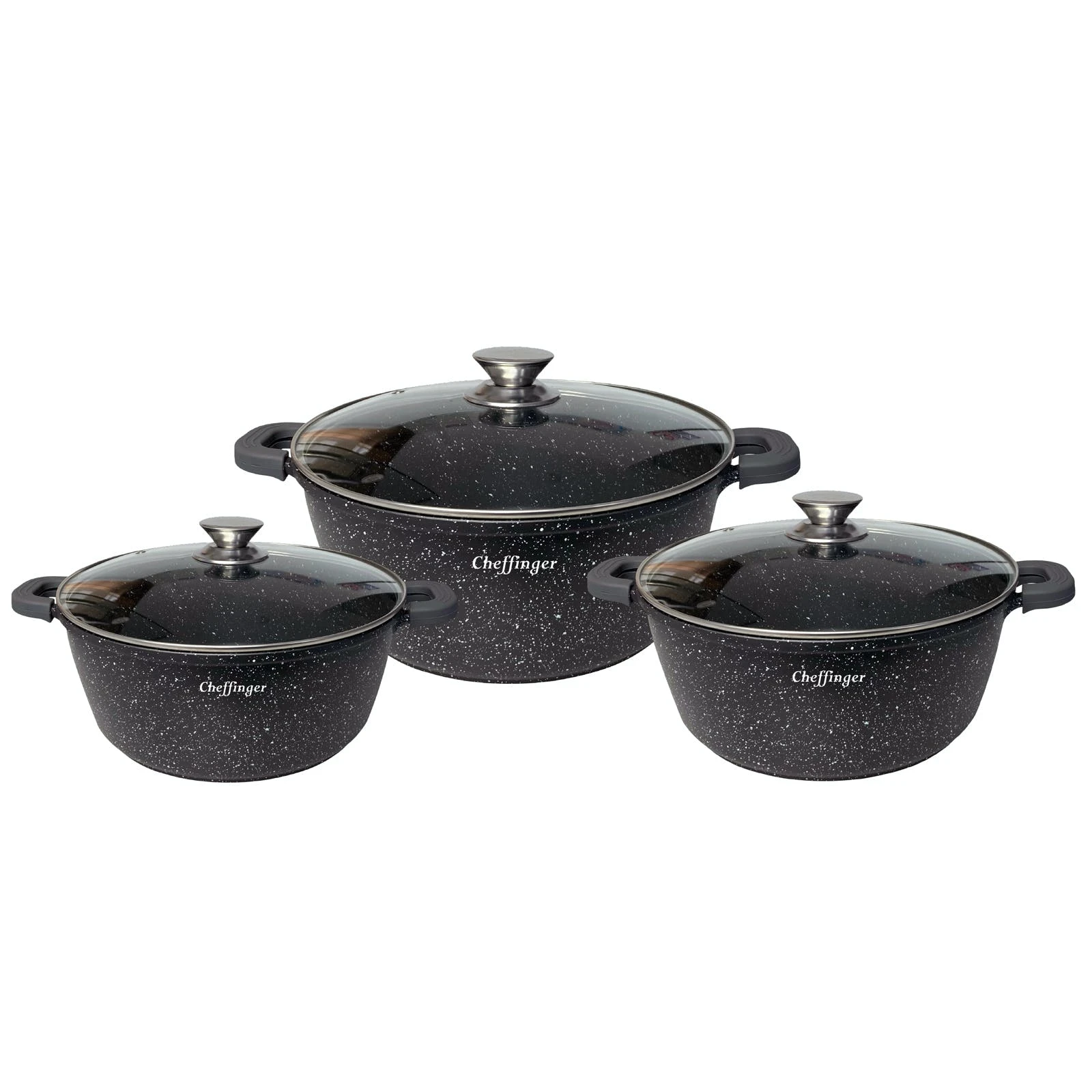 Null 2,4 - 4,5 - 6L Kochtopf Set Suppentopf Antihaft Schmortopf Aluguss Bratentopf 3 Null 2,4 - 4,5 - 6L Kochtopf Set Suppentopf Antihaft Schmortopf Aluguss Bratentopf