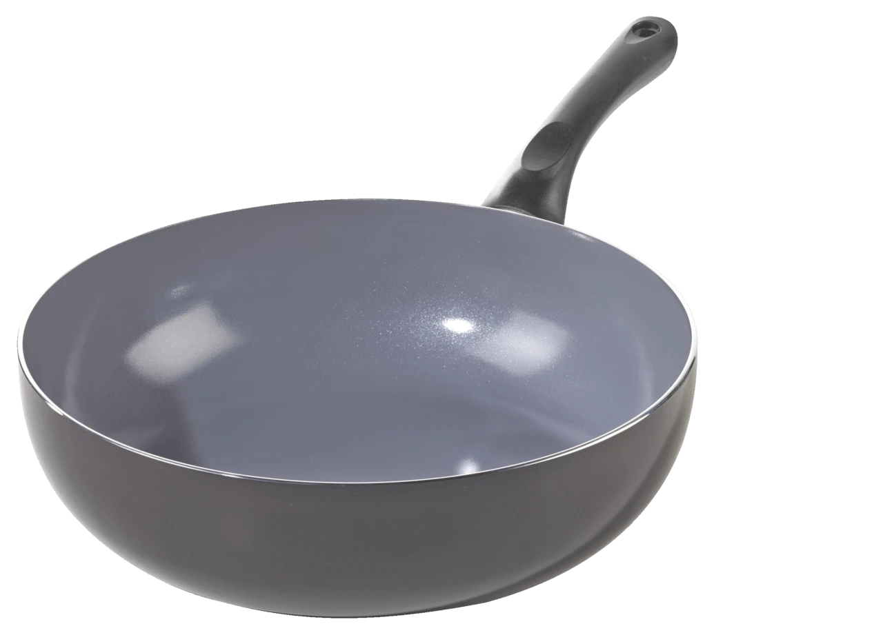 Vogue Platinum Plus Aluminium Wok Mit Teflon Antihaftbeschichtung 300mm – Bild 2