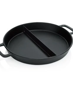 Was-germany WAS Germany - Riesenpfanne Cast Iron Giant, Mit Mittelsteg, Ø 50 Cm, Gusseisen (5055501)