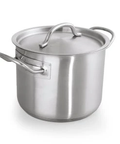 Was-germany WAS Germany - Fleischtopf Mit Deckel Cookware 53, Ø 24 Cm, 6 Ltr., Chromnickelstahl (5305240)