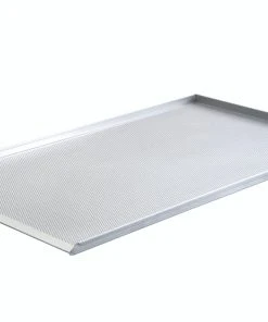 Null Schneider Backblech Aluminium, 580 X 980 Mm, Gelocht 3 Mm 3 Rand, Kurze Seite Offen, Randhöhe 25 Mm