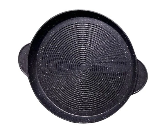 Null Alu Guss Brotpfanne Pizza Brot Grill Pfanne Ø32cm Induktion Bratpfanne – Bild 7