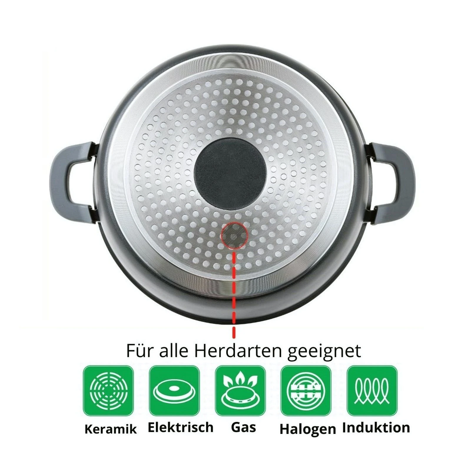 Null 2,4 - 4,5 - 6L Kochtopf Set Suppentopf Antihaft Schmortopf Aluguss Bratentopf 9 Null 2,4 - 4,5 - 6L Kochtopf Set Suppentopf Antihaft Schmortopf Aluguss Bratentopf – Bild 7