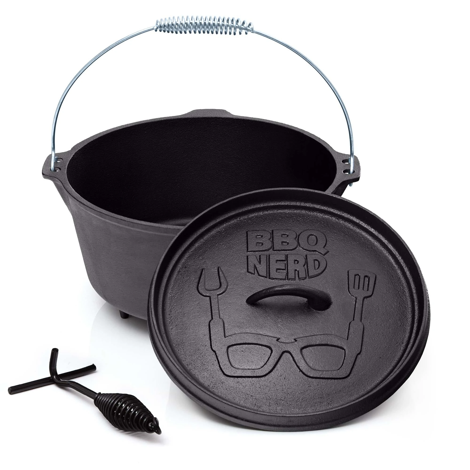 Null BBQ-Nerd© Gusseisenpfanne Zum Grillen, Rösten, Anbraten | Grillpfanne Ø 40 Cm 5300g Mit Ausgießer Und Henkel | Antihaft-Pfanne Feuerpfanne 8 Null BBQ-Nerd© Gusseisenpfanne Zum Grillen, Rösten, Anbraten | Grillpfanne Ø 40 Cm 5300g Mit Ausgießer Und Henkel | Antihaft-Pfanne Feuerpfanne – Bild 6