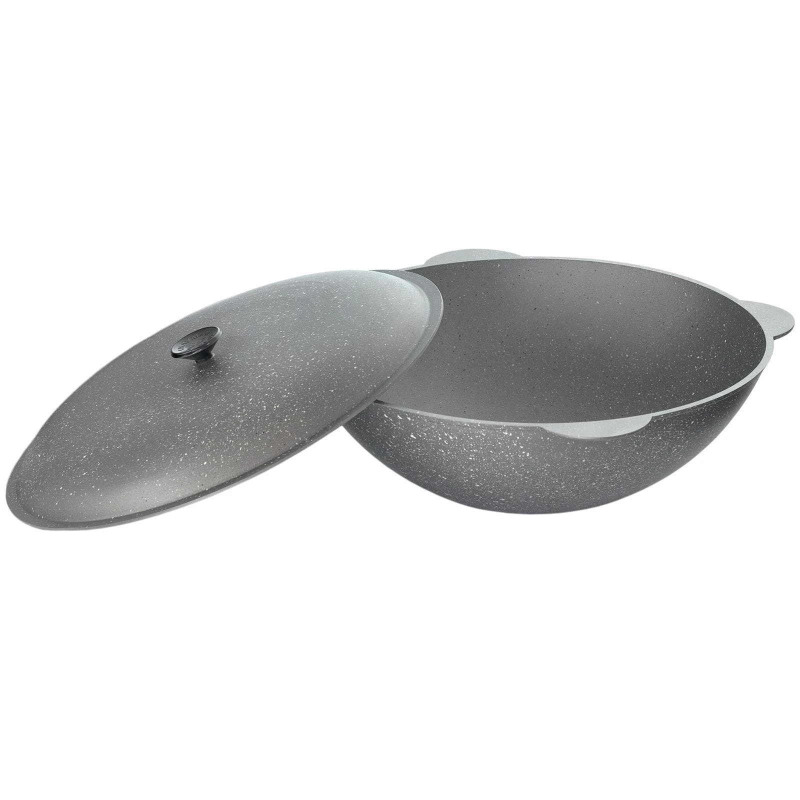 Null AMT Induktions-Wok Mit Stiel, Aluguss, Ø 32 Cm, Höhe 5 Cm, Antihaftbeschichtung, Induktionsfähig, Backofenfest 4 Null AMT Induktions-Wok Mit Stiel, Aluguss, Ø 32 Cm, Höhe 5 Cm, Antihaftbeschichtung, Induktionsfähig, Backofenfest – Bild 2