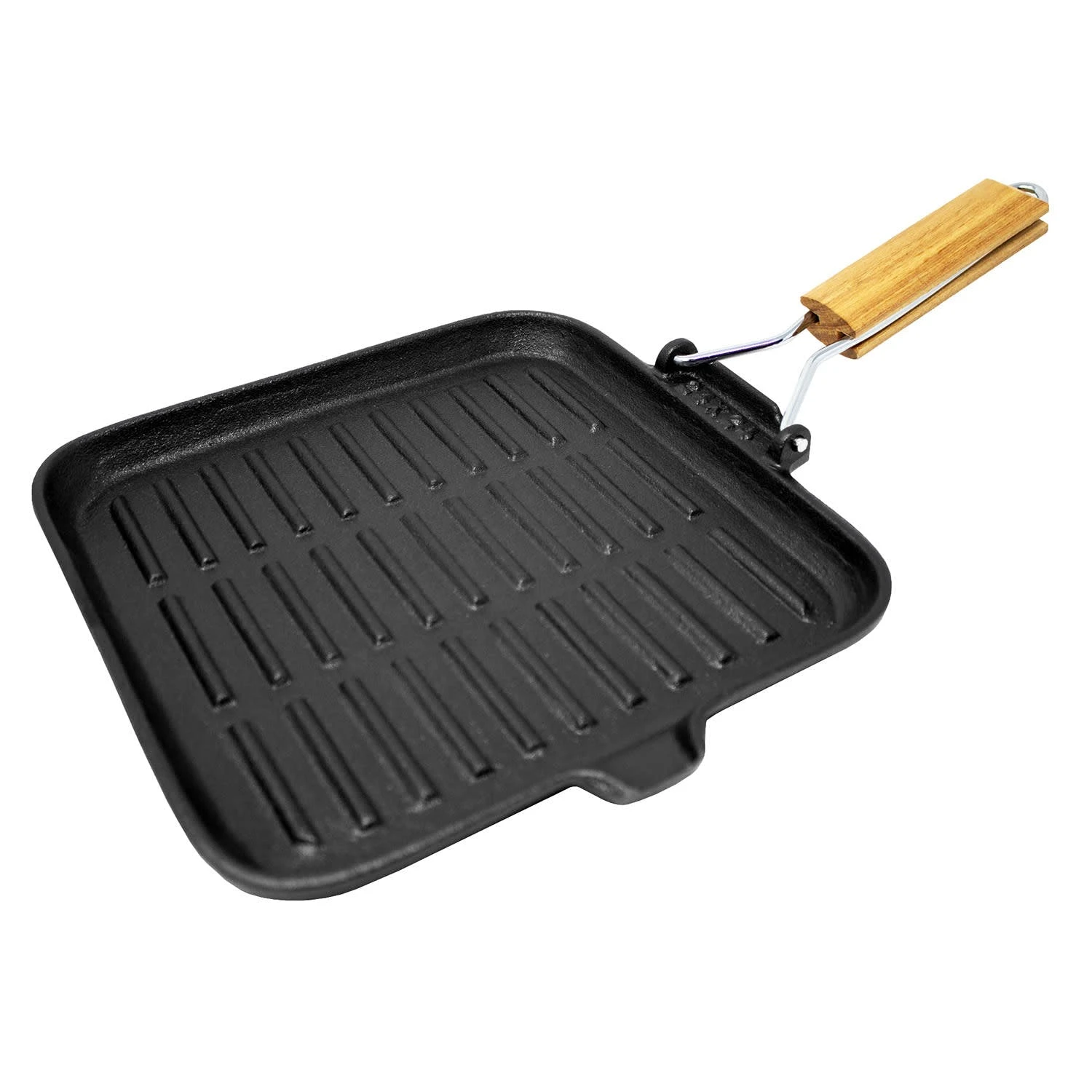 Klarstein Retinta Grill- Und Steakpfanne Rund Gusseisen Voreingebrannt Holzgriff Schwarz 4 Klarstein Retinta Grill- Und Steakpfanne Rund Gusseisen Voreingebrannt Holzgriff Schwarz – Bild 2