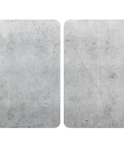 WENKO Herdabdeckplatten Universal Beton 2er Set