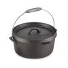Klarstein Hotrod 85 Dutch Oven BBQ-Topf 9 Qt / 8,5 Liter Gusseisen Schwarz Schwarz