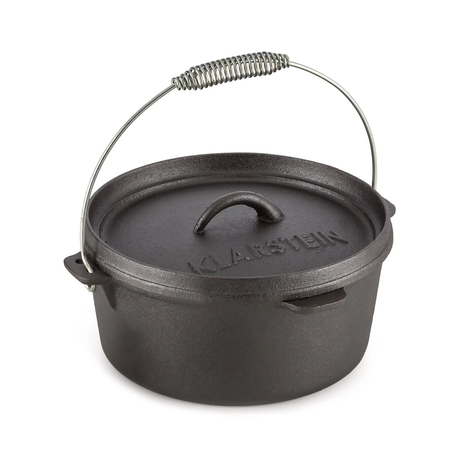 Klarstein Hotrod Masterplan Dutch Oven Set 7-teilig BBQ Topfset Gusseisen Schwarz 6 Klarstein Hotrod Masterplan Dutch Oven Set 7-teilig BBQ Topfset Gusseisen Schwarz – Bild 4