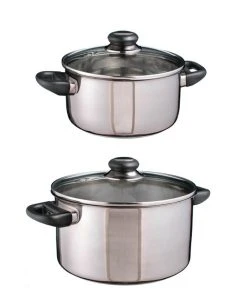 Null Edelstahl Fleischtopf "Sylt" Kochtopf Koch Topf Brattopf Induktionsgeeignet Set