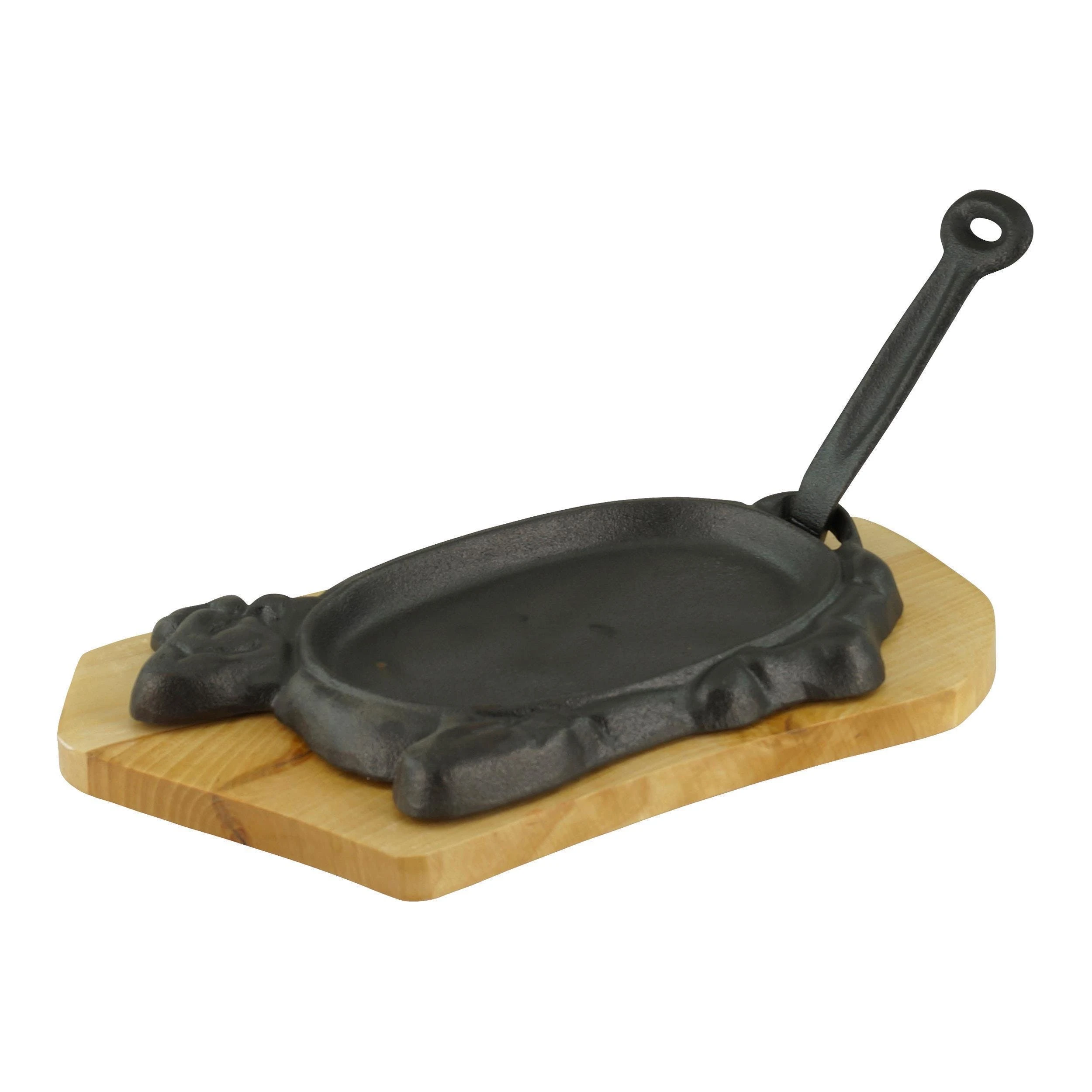 Gvk-eco Servierpfanne Mit Holzuntersetzer Ø 22cm, Gusseisen 1 Stück Im Set – Bild 5