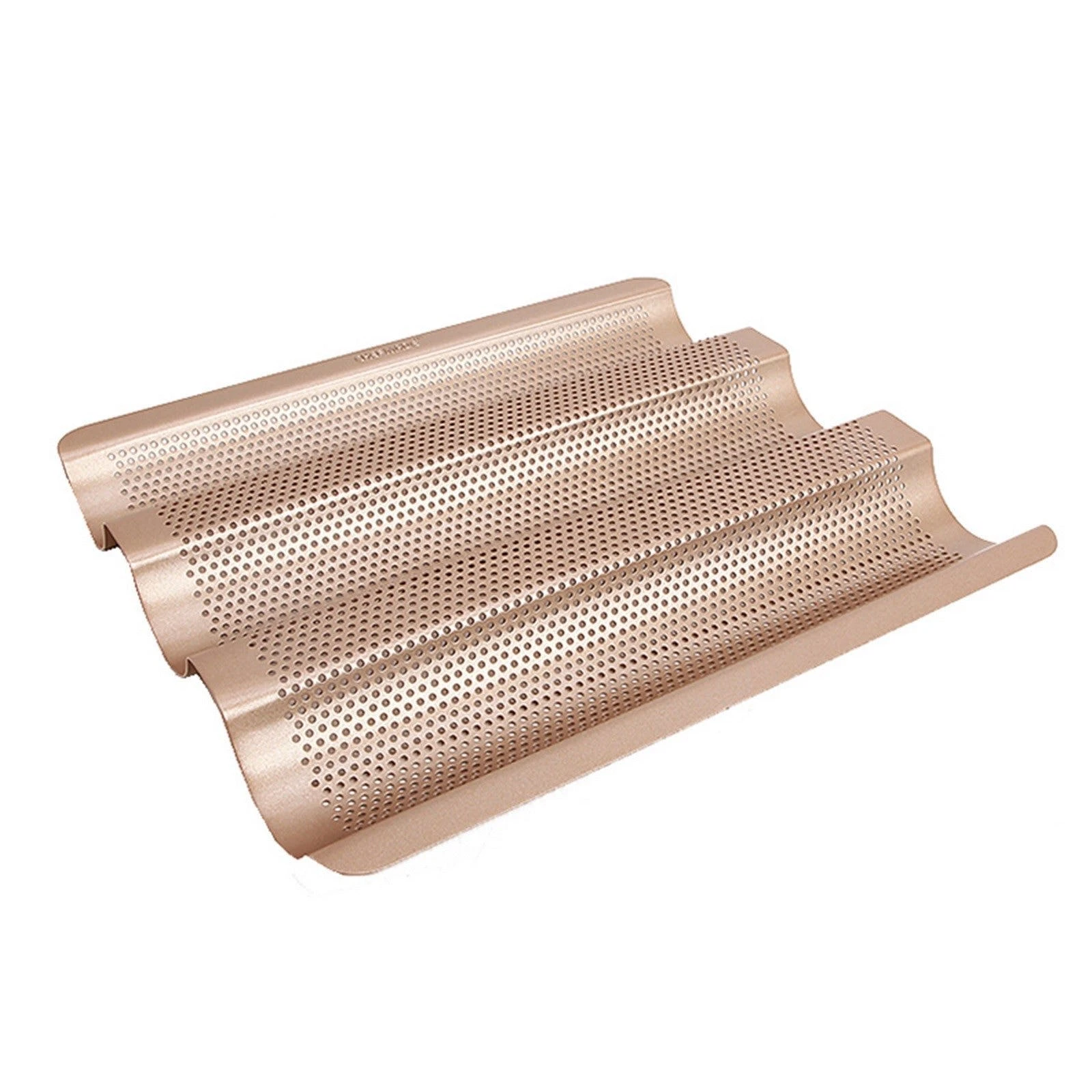 Null CHEFMADE | 28cm Biskuitboden Form | 281x281x28mm | Champagnergold | Antihaft- & Silikonbeschichtet | Rechteckform | Auflaufform | Kuchenform| Backform – Bild 5