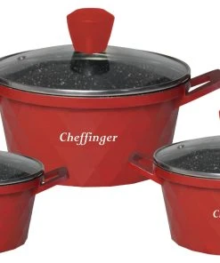 Null Kochgeschirr 6 Teilig Topf Induktion ø 20-28cm Kochtopfset Mit Silikongriffe Aluminium Guss Rot -HENDI-Geschäft db51bf6f 327d 4568 9536 b56ef2e31b09 1 scaled