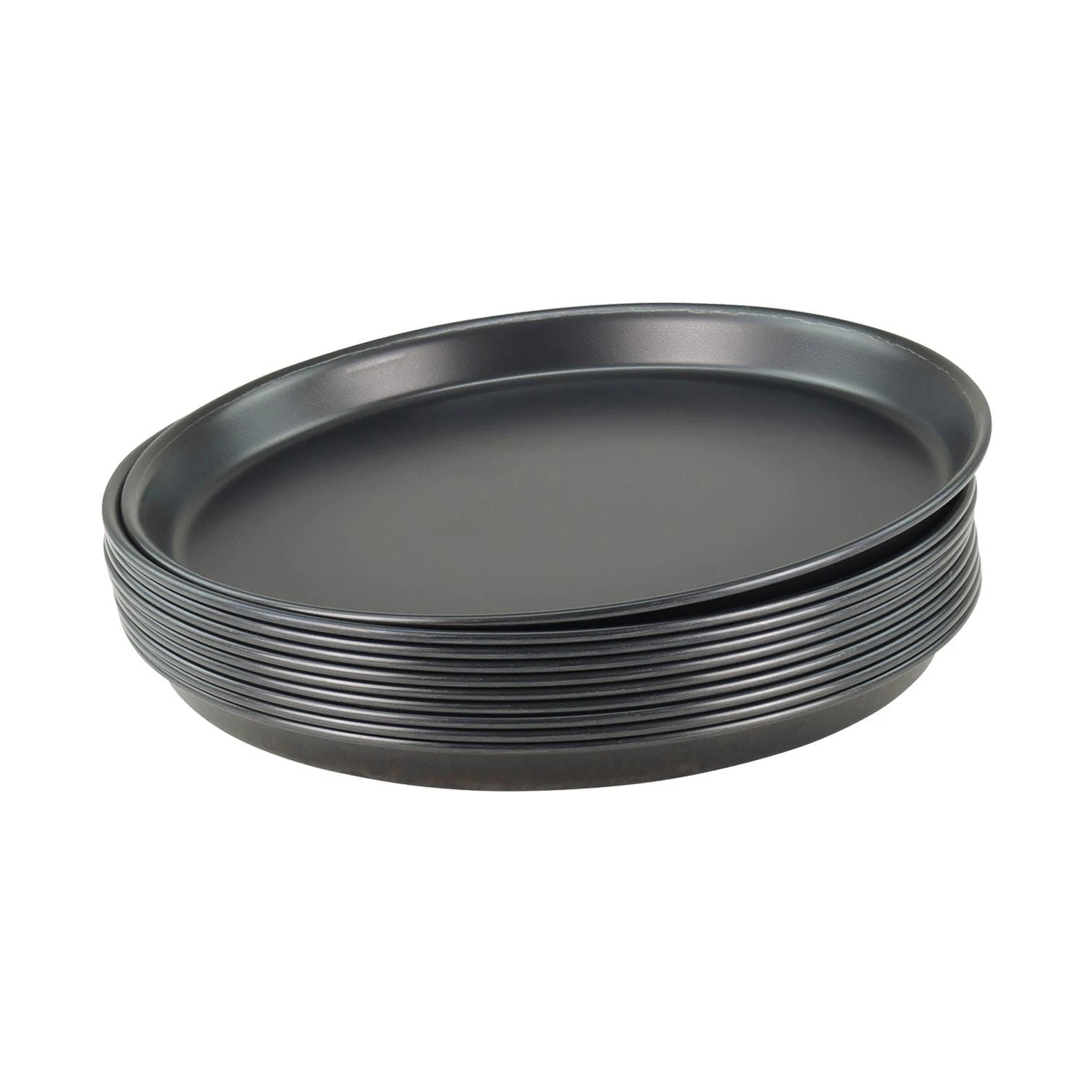 Gvk-eco 10 StückPizzablech Rund Aus Blaublech Ø 24cm Schwere Profiqualität