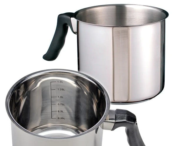 Null EDELSTAHL Stielkasserolle Kasserolle "Sylt" Kochtopf Topf Stieltopf Kochen – Bild 5