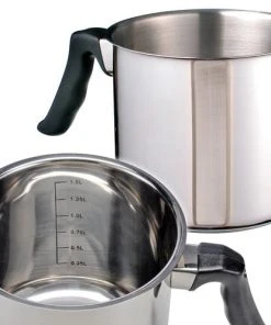 Null EDELSTAHL Milchkochtopf Kochtopf Milchtopf Topf Kuvertüre SYLT 1,5L