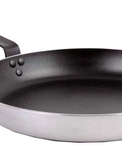 Metro-professional METRO Professional Bratpfanne, Rund, Aluminium, Antihaftbeschichtung, Ø 36 Cm, Silber / Schwarz