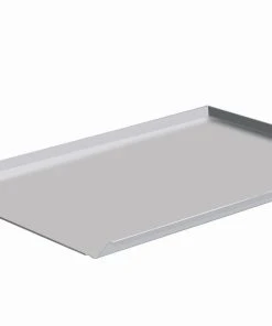 Null Backblech ALU 78 X 58 Cm - Geschlossen 3-seitig Aufgekantet