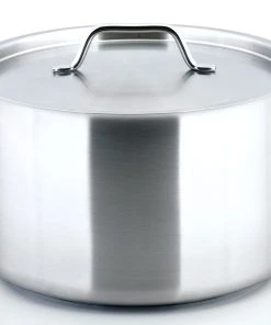 Metro-professional METRO Professional Fleischtopf HS-CSR36, Edelstahl, Ø 36 Cm, 13.5 L, Höhe: 17.9 Cm, Mit Deckel, Induktion