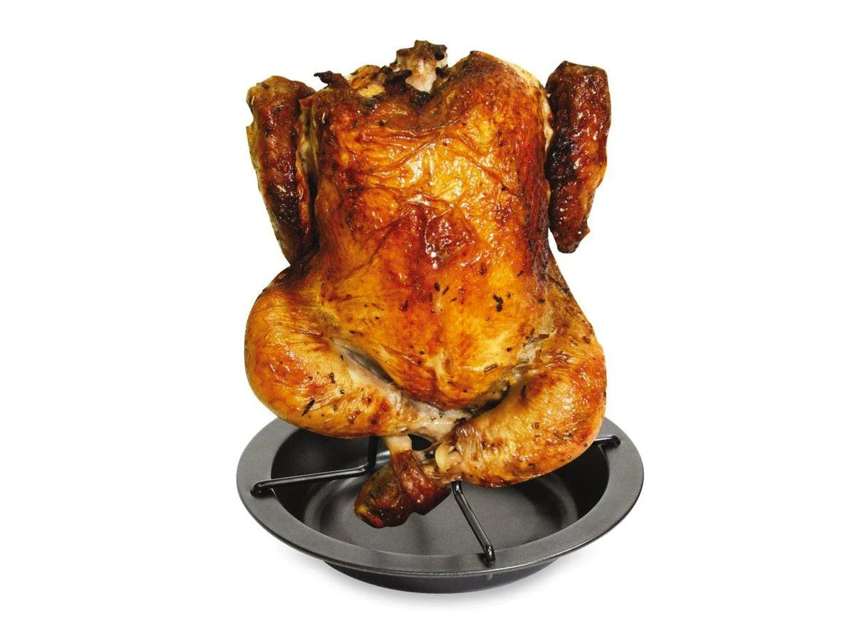 Null Hähnchenständer Hähnchenbräter Geflügelbräter Brathähnchen Ständer 2er Set – Bild 6
