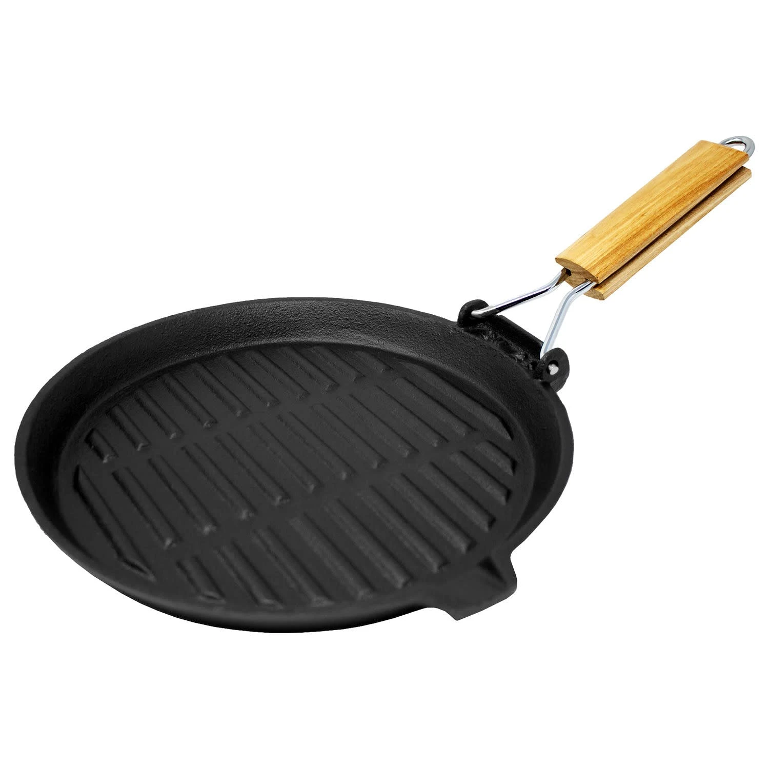 Klarstein Retinta Grill- Und Steakpfanne Rund Gusseisen Voreingebrannt Holzgriff Schwarz 3 Klarstein Retinta Grill- Und Steakpfanne Rund Gusseisen Voreingebrannt Holzgriff Schwarz