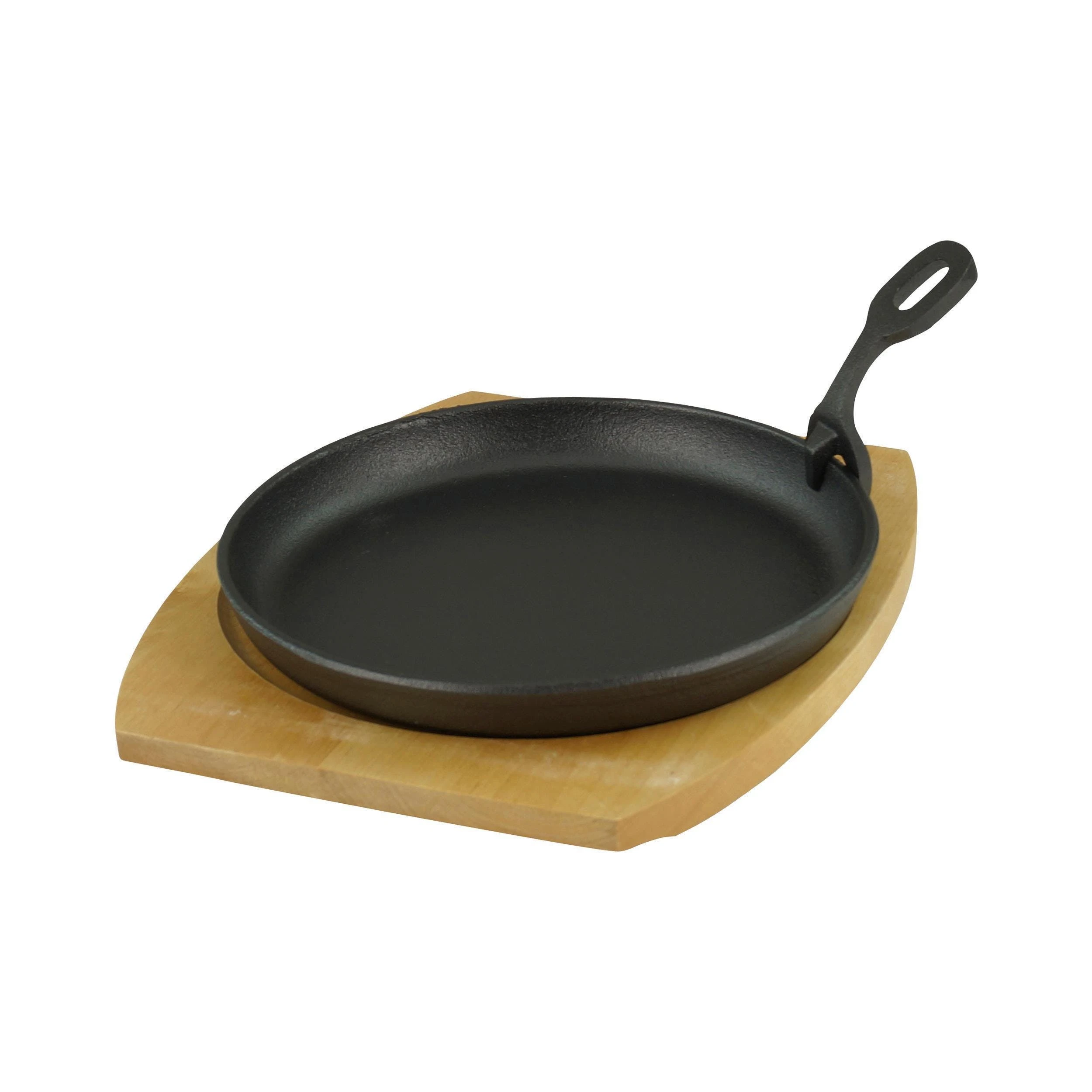 Gvk-eco Servierpfanne Mit Holzuntersetzer Ø 22cm, Gusseisen 1 Stück Im Set